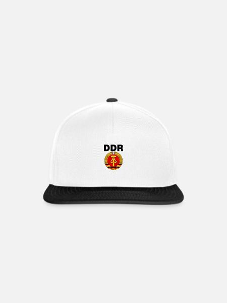 DDR - Snapback Cap - Weiß/Schwarz