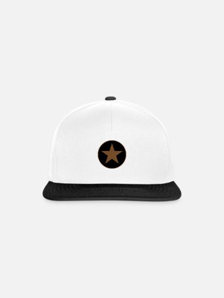 little star - Snapback Cap - Weiß/Schwarz