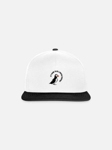 PUFFIN - Snapback Cap - Weiß/Schwarz