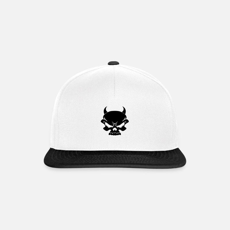 Teufel - Snapback Cap - Weiß/Schwarz