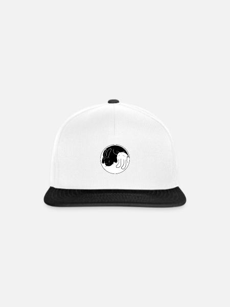 Kaninchen Yin-Yang - Snapback Cap - Weiß/Schwarz