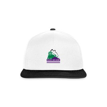 Nordatlantische Art-déco-Eisenbahn - Snapback Cap - Weiß/Schwarz - Vorne