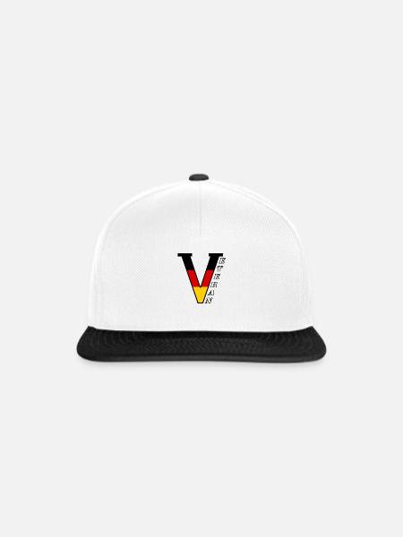 Veteran - Snapback Cap - Weiß/Schwarz