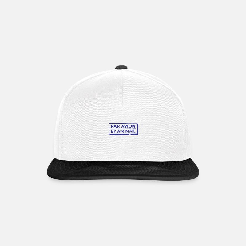 par avion - Snapback Cap - Weiß/Schwarz