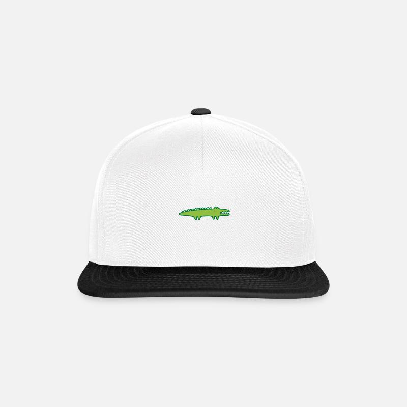 Children's Comic - Crocodile - Snapback Cap - white/black