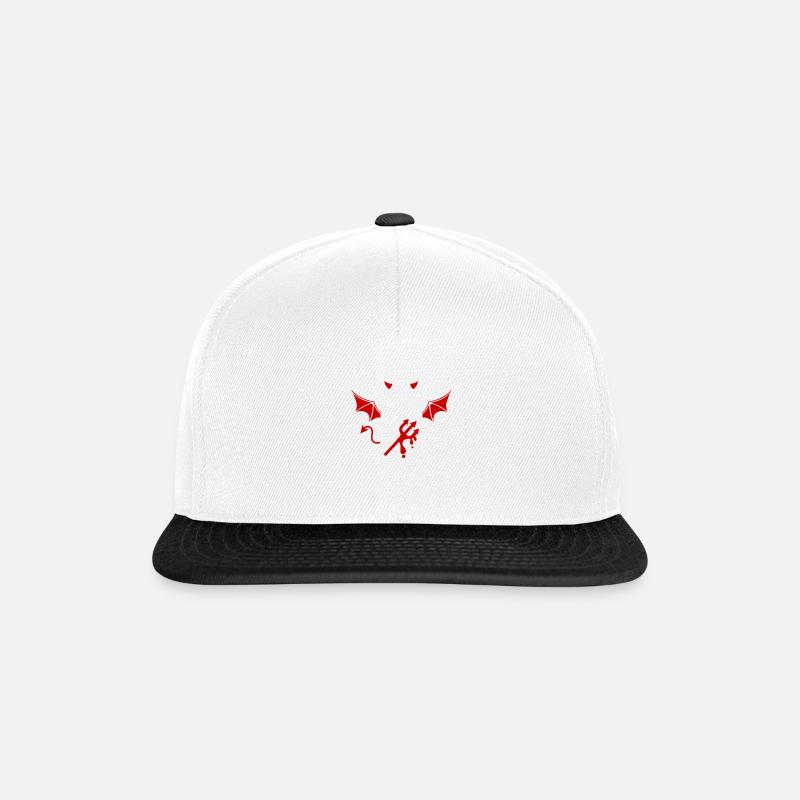 Équipement diable - Casquette snapback - blanc/noir