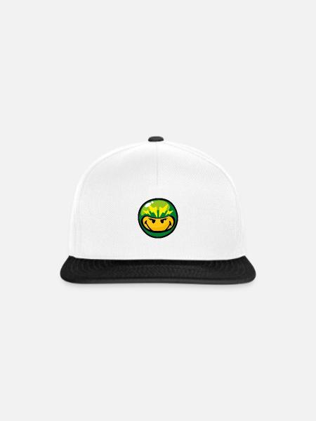 Smiley - Snapback Cap - Weiß/Schwarz