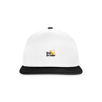 Bier Brüder - Snapback Cap - Weiß/Schwarz - Vorne
