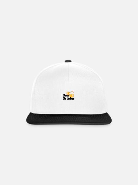 Bier Brüder - Snapback Cap - Weiß/Schwarz