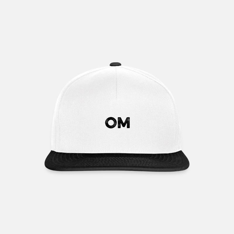 OM - Casquette snapback - blanc/noir