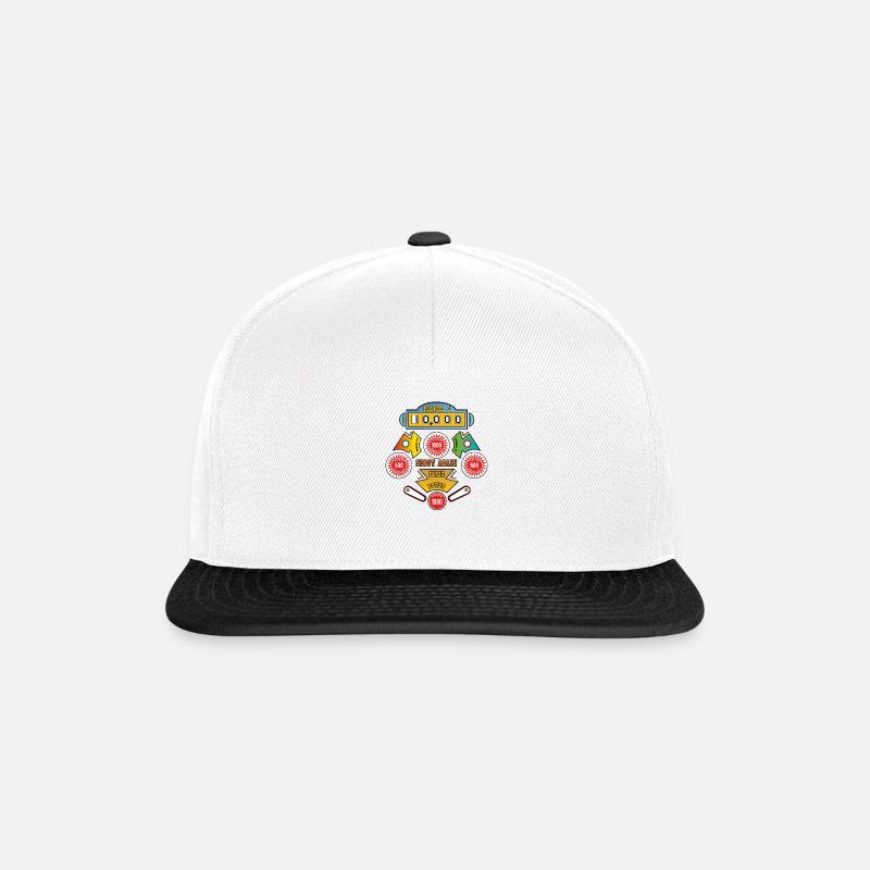 Gelber Flipper - Snapback Cap - Weiß/Schwarz