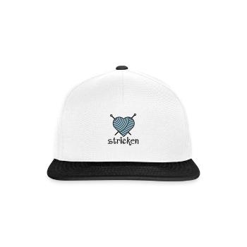 Stricklies'l - Snapback Cap - Weiß/Schwarz - Vorne