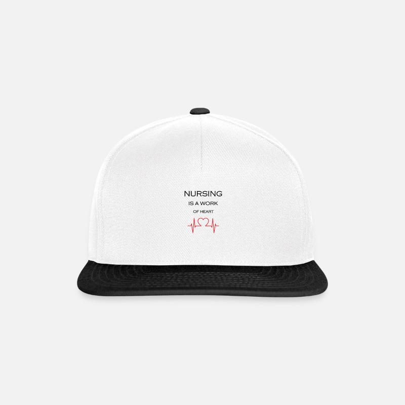 Nurse nurse - Snapback Cap - white/black