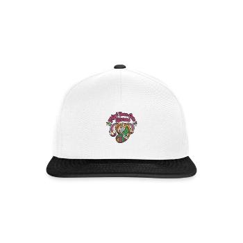 Mächtiges Zitat Frauen Mächtiges Zitat Frauen Gesc - Snapback Cap - Weiß/Schwarz - Vorne