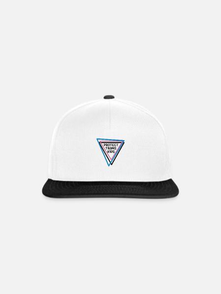 Protect Trans Kids Lgbtq Rainbow Pride Diversity Q - Snapback Cap - Weiß/Schwarz