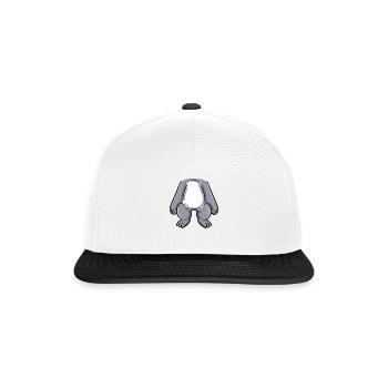 Koala Bär Kostüm - Snapback Cap - Weiß/Schwarz - Vorne
