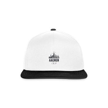Aachen - City Life - Snapback Cap - Weiß/Schwarz - Vorne