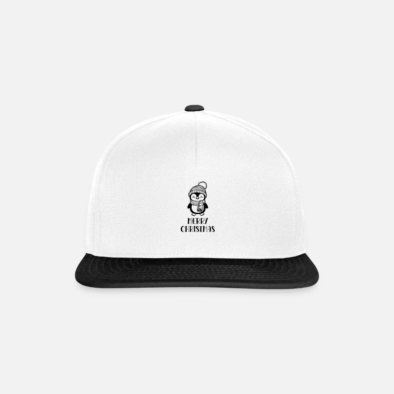 Joyeux Noël Joyeux Pingouin Bobble Hat - Casquette snapback - blanc/noir