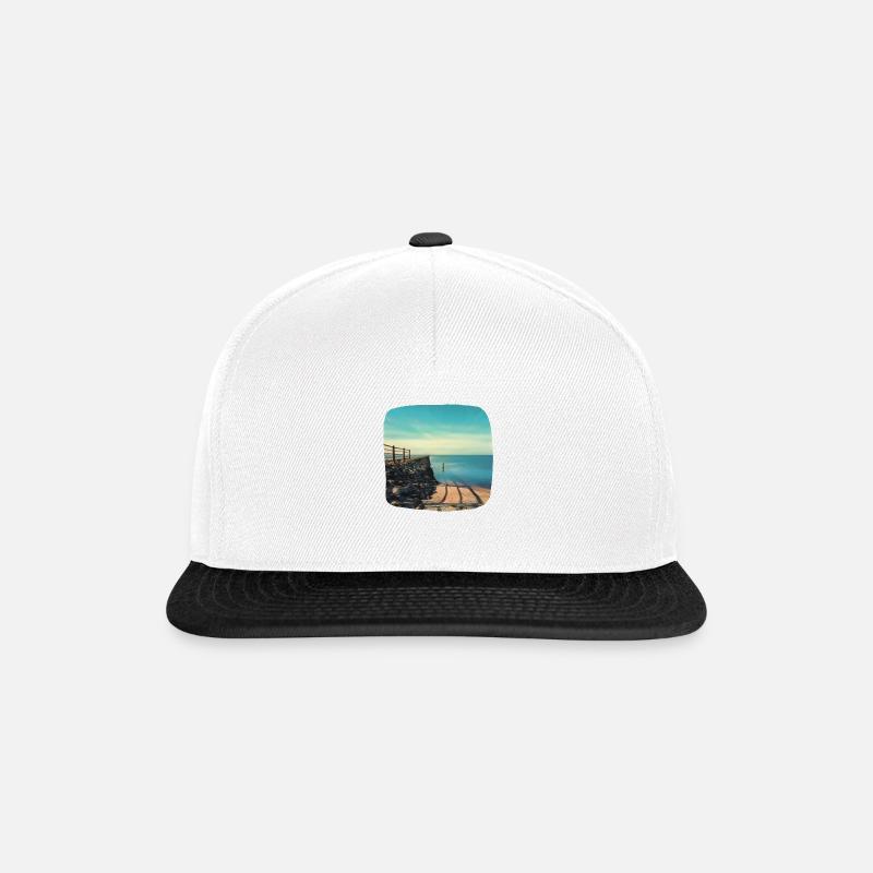 Nordsee - Snapback Cap - Weiß/Schwarz