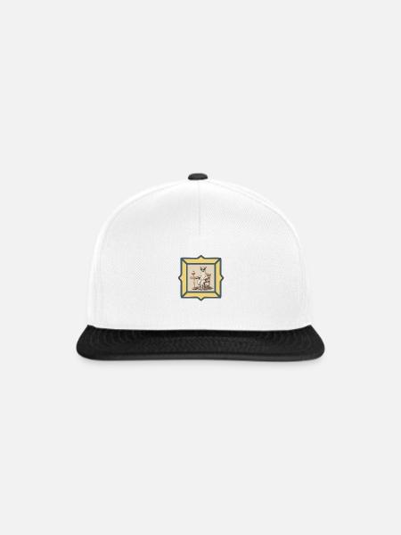Lama Life - Snapback Cap - Weiß/Schwarz
