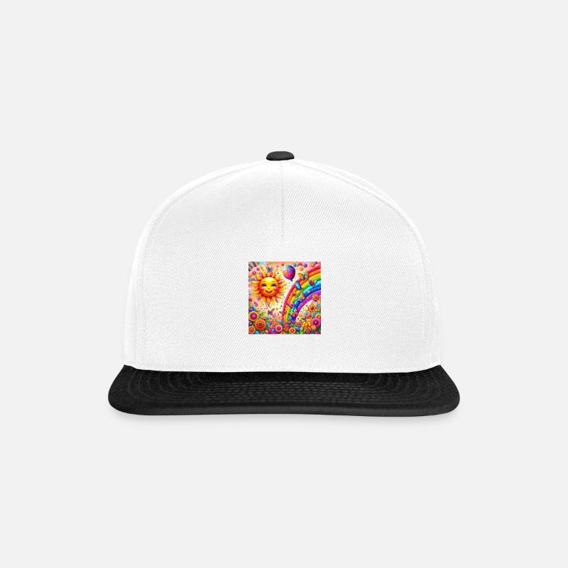 Kindercollektion - Snapback Cap - Weiß/Schwarz