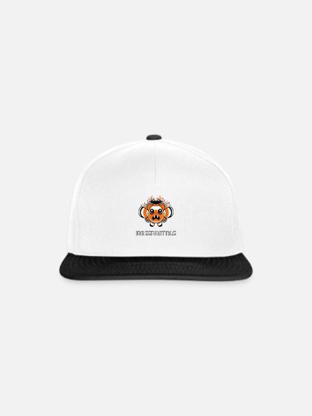 Ein unwiderstehlicher Clownfisch bereit für Halloween - Snapback Cap - Weiß/Schwarz