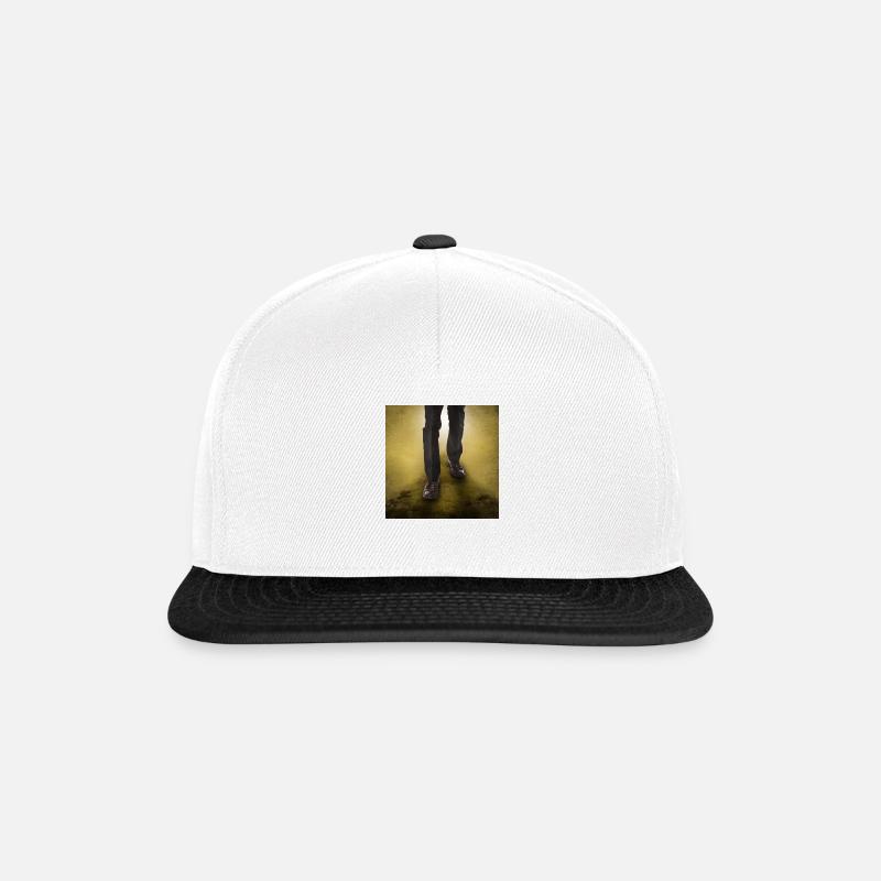 Gehen - Snapback Cap - Weiß/Schwarz
