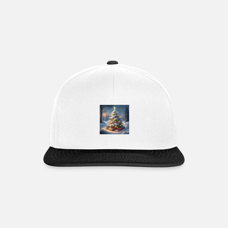 Christmas Tree - Snapback Cap - white/black