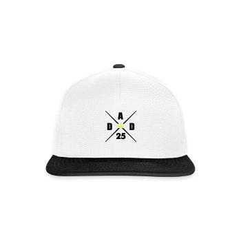 dad 25 - Snapback Cap - Weiß/Schwarz - Vorne
