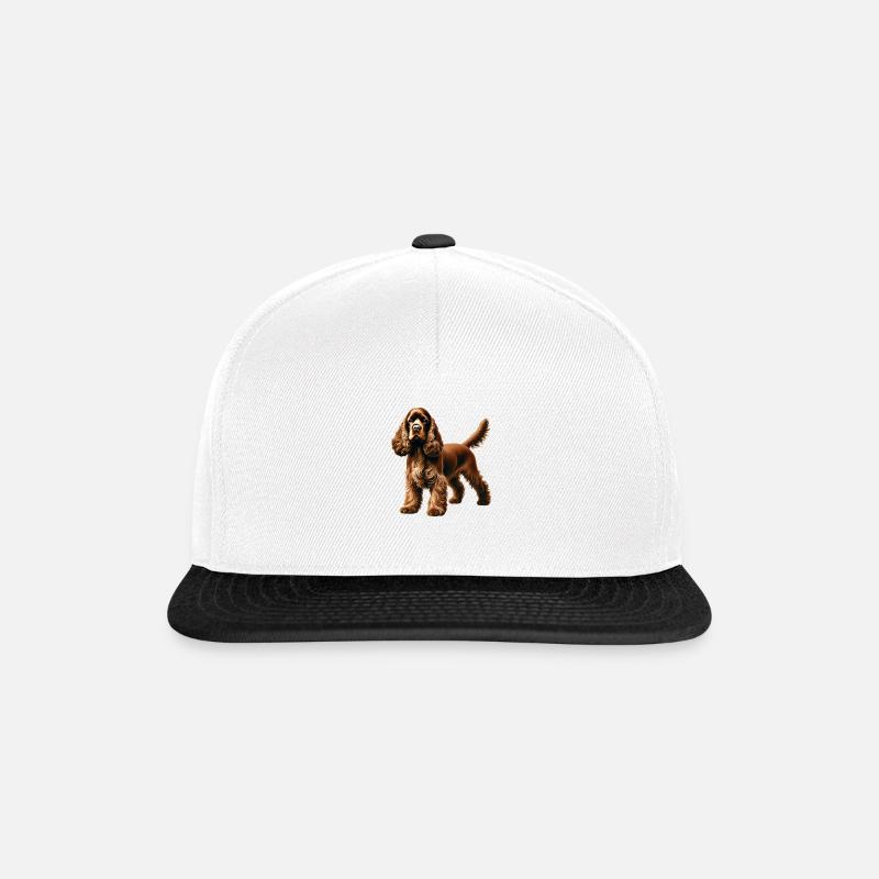 Cocker - Casquette snapback - blanc/noir