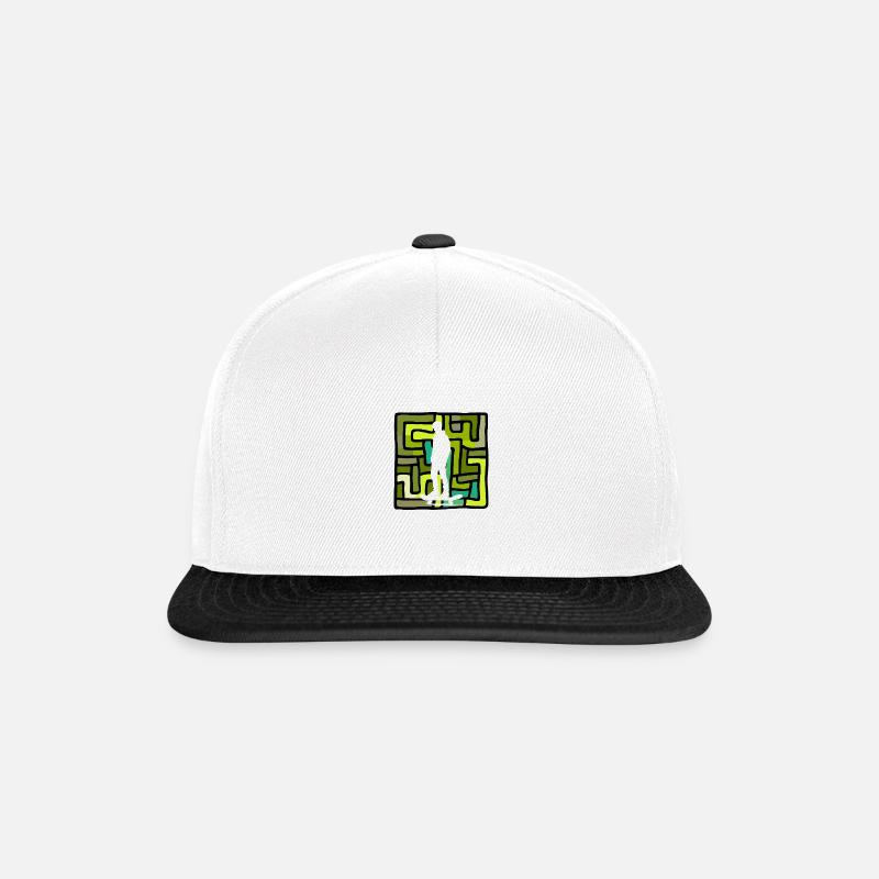 Skater Skating Kickflip - Snapback Cap - white/black