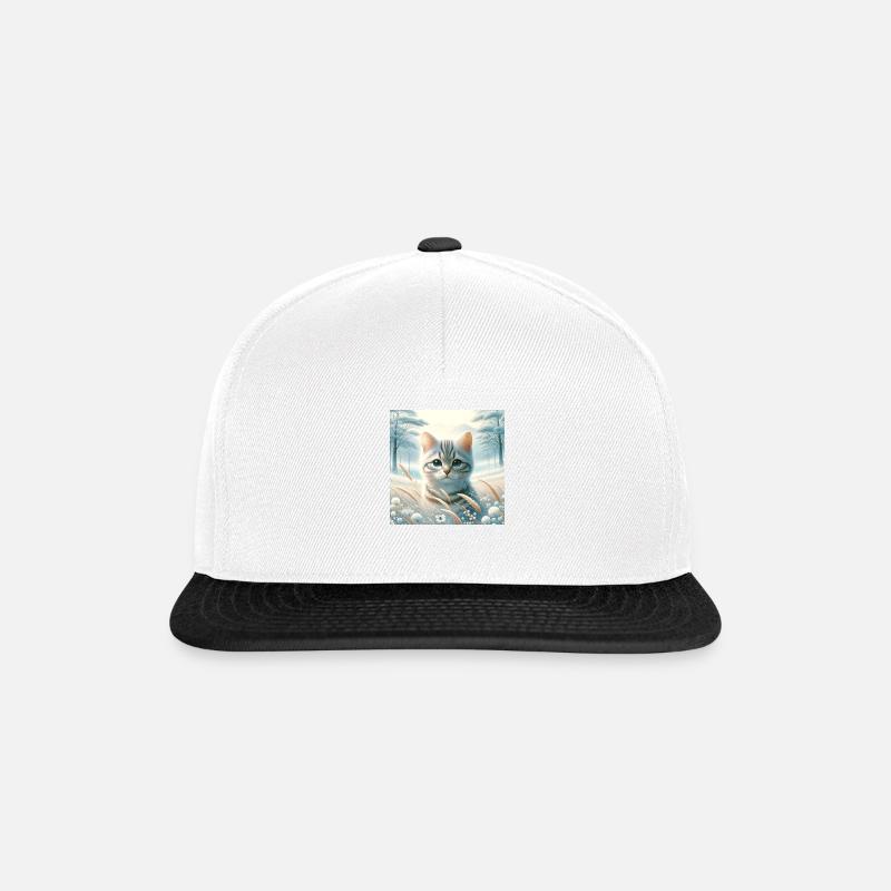 Cat dream - Snapback Cap - Weiß/Schwarz