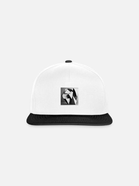 Abstract Elegance - Snapback Cap - Weiß/Schwarz