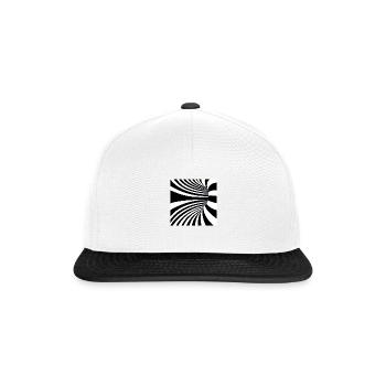 Hypnotic Black and White Art - Snapback Cap - white/black - Front