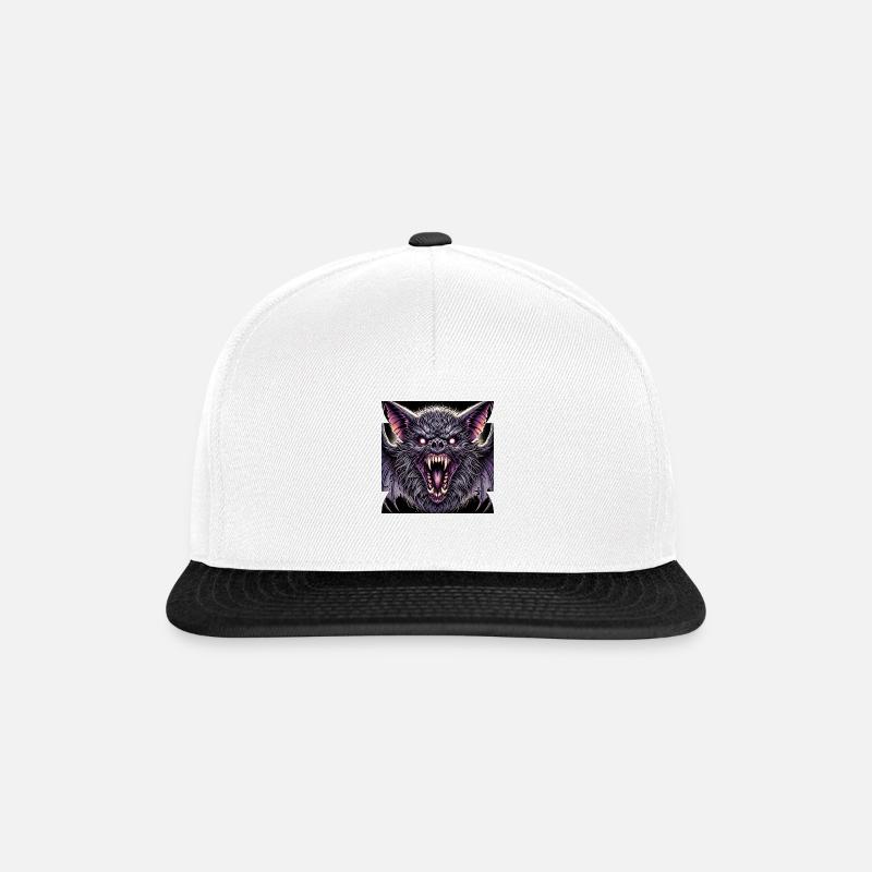 Bat - Snapback Cap - white/black