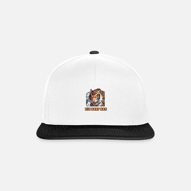 Ich darf das - Snapback Cap - Weiß/Schwarz