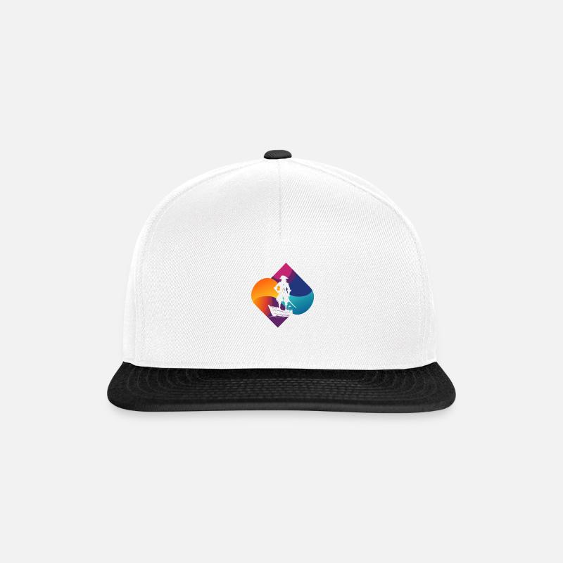 Pirate Pirate Head - Snapback Cap - white/black