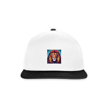 Lion Gemini - Snapback Cap - white/black - Front