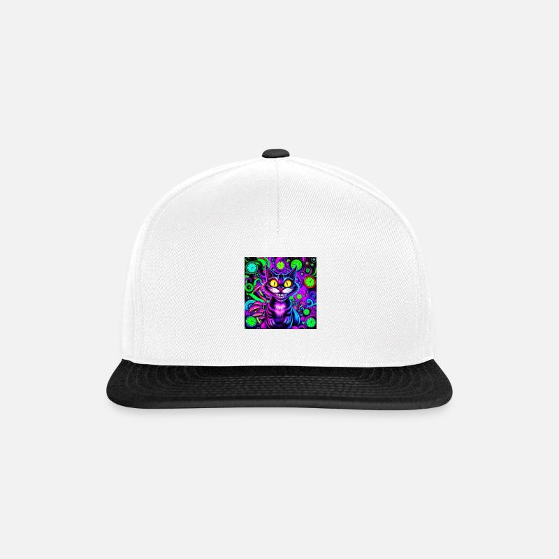Neon Wonderland - Snapback Cap - Weiß/Schwarz