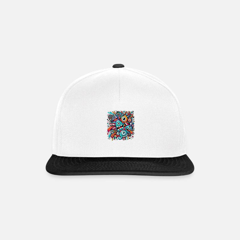 Monster Jam - Snapback Cap - Weiß/Schwarz