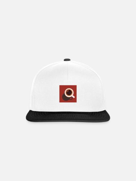cup of coffee - Snapback Cap - Weiß/Schwarz