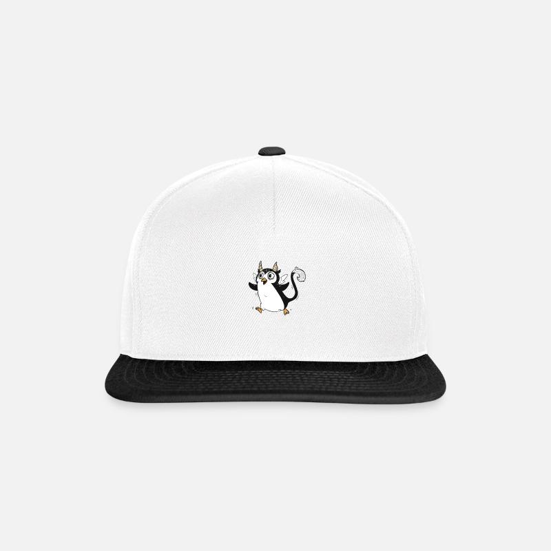 Mythoguin - Casquette snapback - blanc/noir