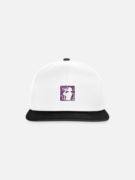 Gesang Stimme - Snapback Cap - Weiß/Schwarz
