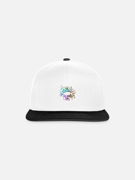 Barsch Angelsport Fischen - Snapback Cap - Weiß/Schwarz
