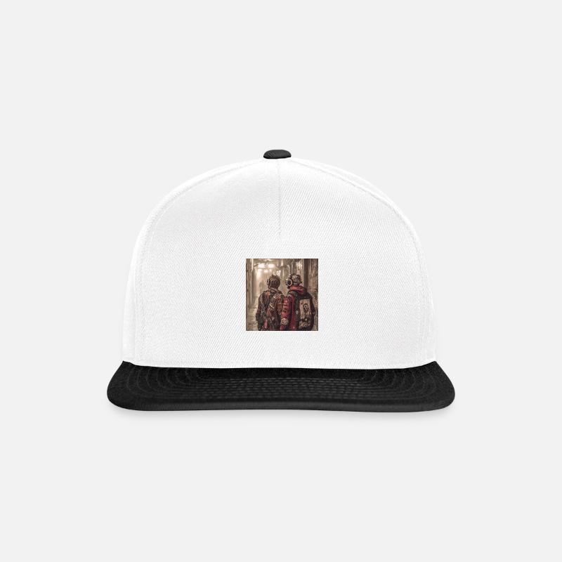 A flash - Snapback Cap - Weiß/Schwarz