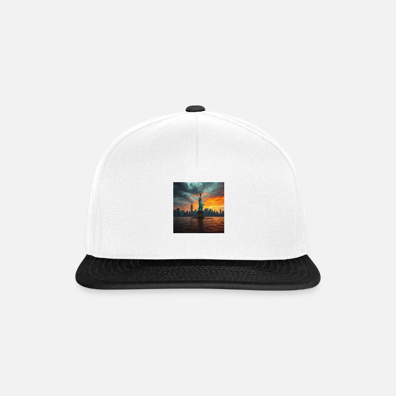 Manhattan - Snapback Cap - Weiß/Schwarz