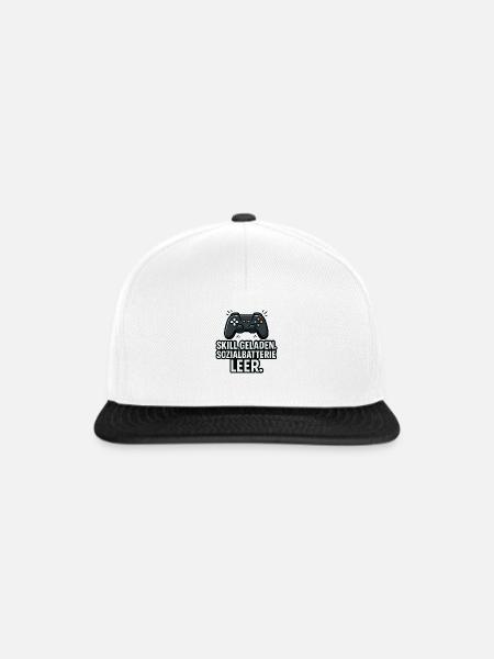 Skill geladen. - Snapback Cap - Weiß/Schwarz