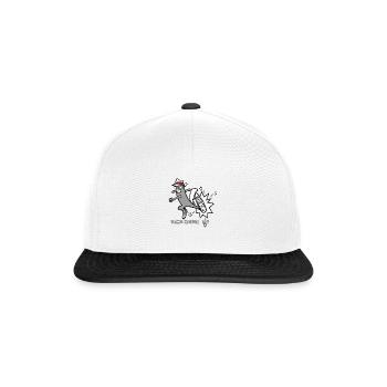 Kick Game Lit – Urban Sneaker Style - Snapback Cap - white/black - Front