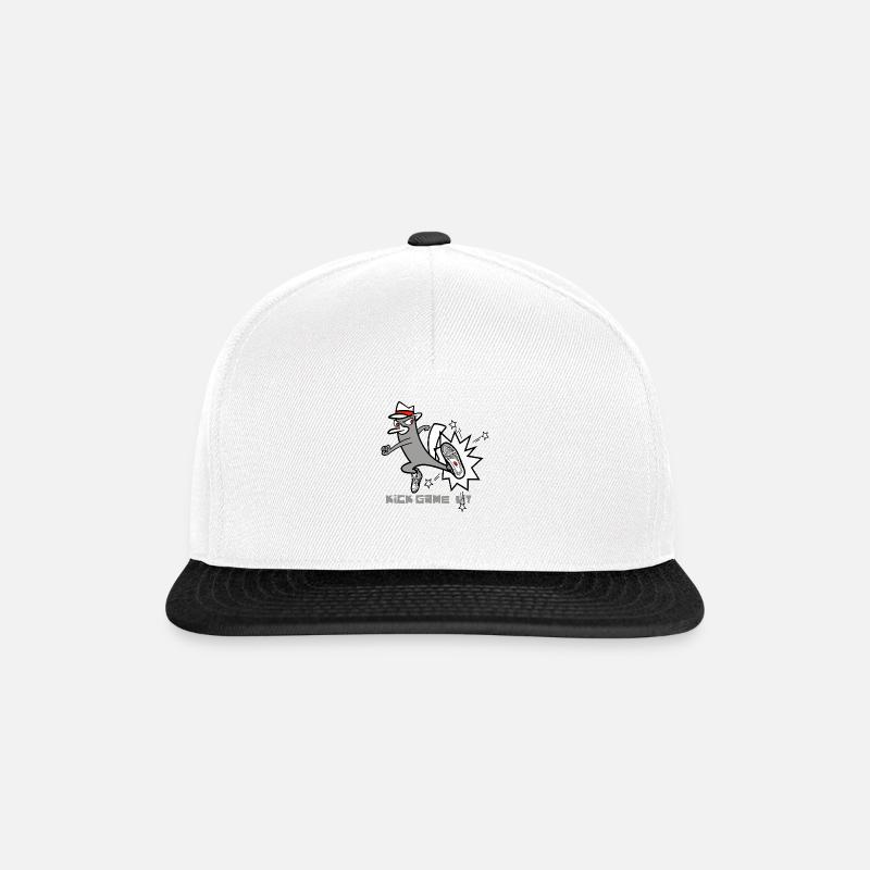 Kick Game Lit – Style de baskets urbaines - Casquette snapback - blanc/noir