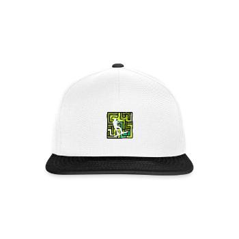 Wakeboard Board Wakeboarden - Snapback Cap - Weiß/Schwarz - Vorne